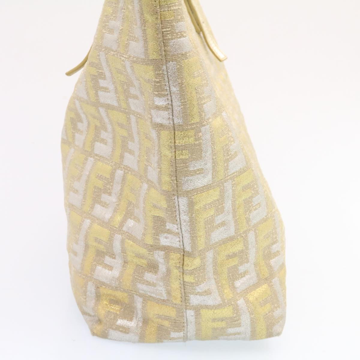 FENDI Zucca Canvas Tote Bag Beige Gold am1694g
