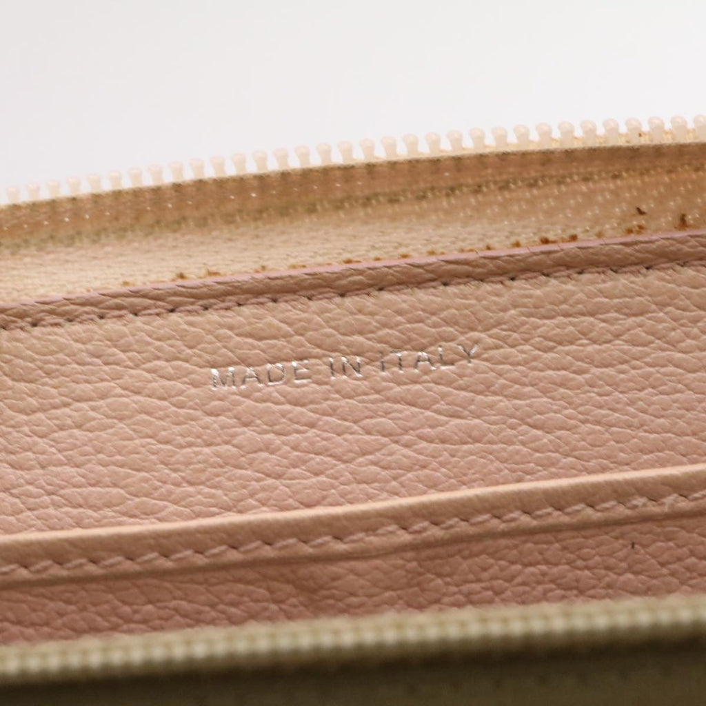 CHANEL Camelia Zip Around Wallet Leather Pink CC am1797g