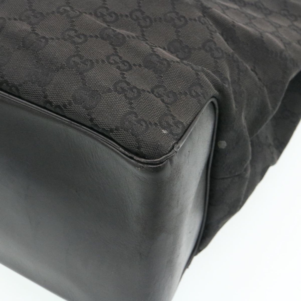 GUCCI GG Canvas Shoulder Bag Canvas Black am1813g