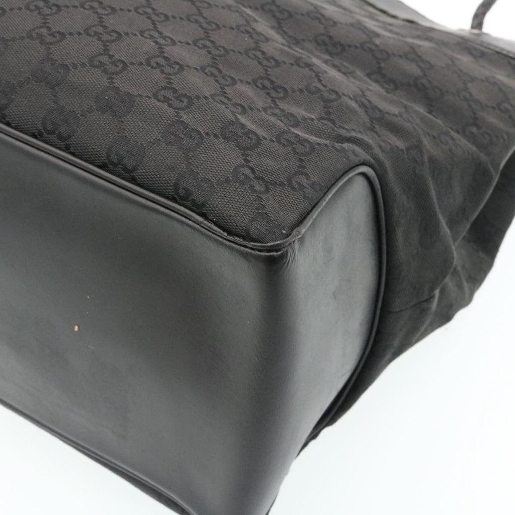 GUCCI GG Canvas Shoulder Bag Canvas Black am1813g