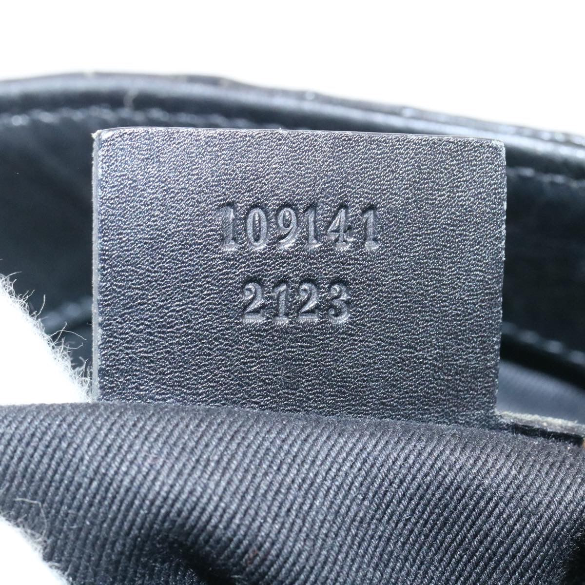 GUCCI GG Canvas Shoulder Bag Canvas Black am1813g