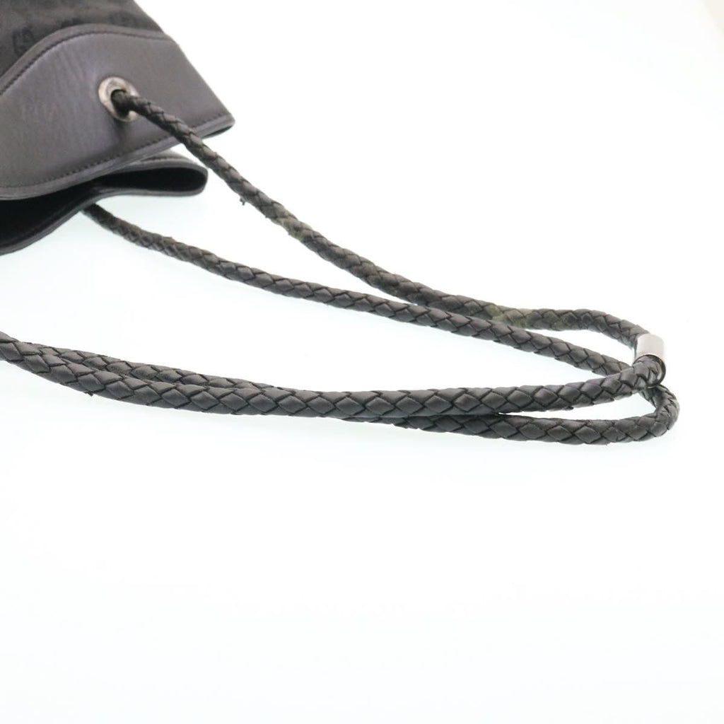 GUCCI GG Canvas Shoulder Bag Canvas Black am1813g