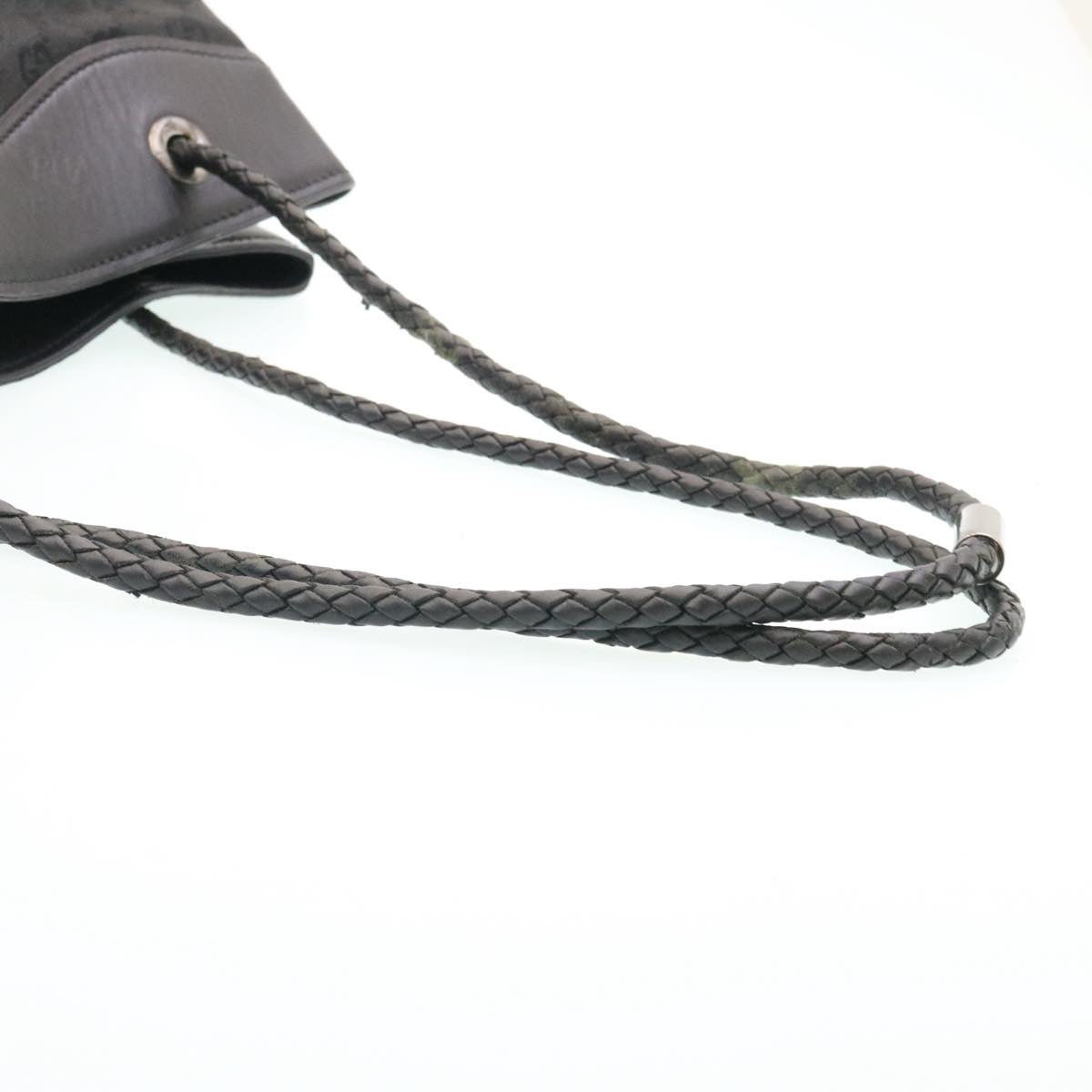 GUCCI GG Canvas Shoulder Bag Canvas Black am1813g