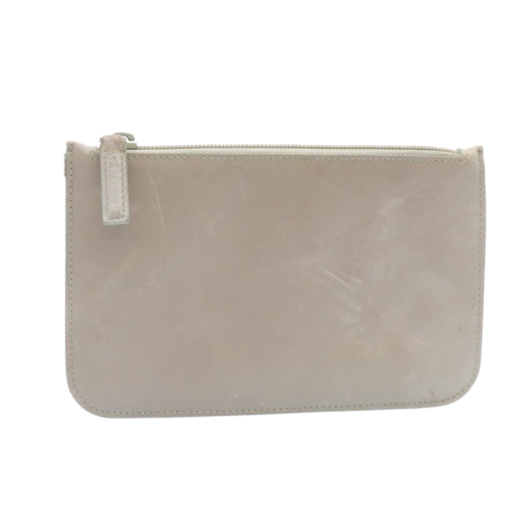 GUCCI Pouch Leather Gray am1843g