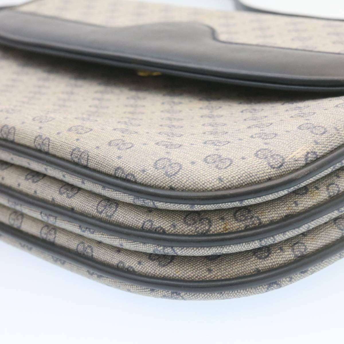 GUCCI Micro GG Canvas Shoulder Bag Navy am1865g