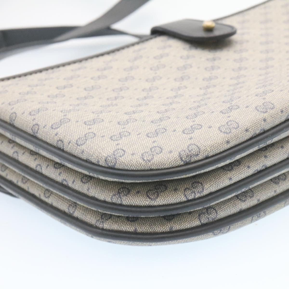GUCCI Micro GG Canvas Shoulder Bag Navy am1865g