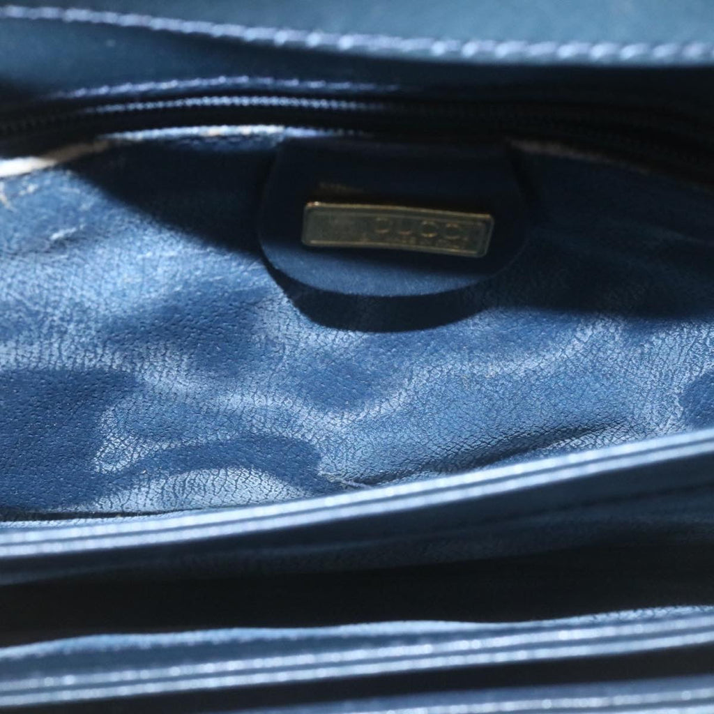 GUCCI Micro GG Canvas Shoulder Bag Navy am1865g