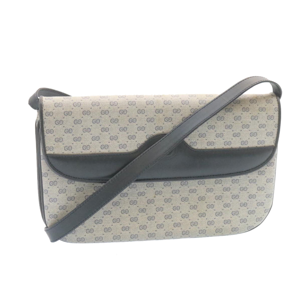 GUCCI Micro GG Canvas Shoulder Bag Navy am1865g