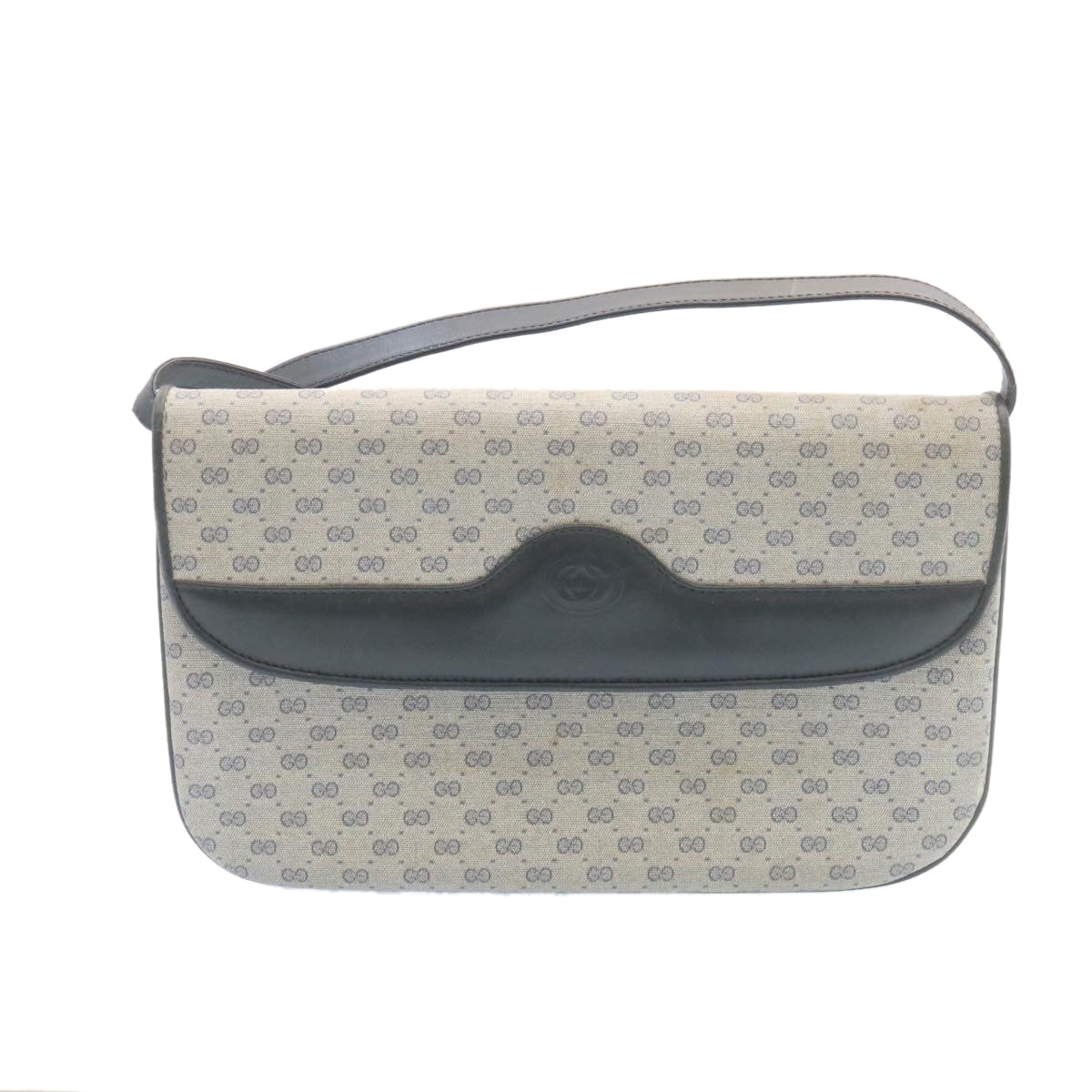 GUCCI Micro GG Canvas Shoulder Bag Navy am1865g