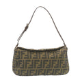 FENDI Zucca Canvas Tote Bag Black Brown am1921g