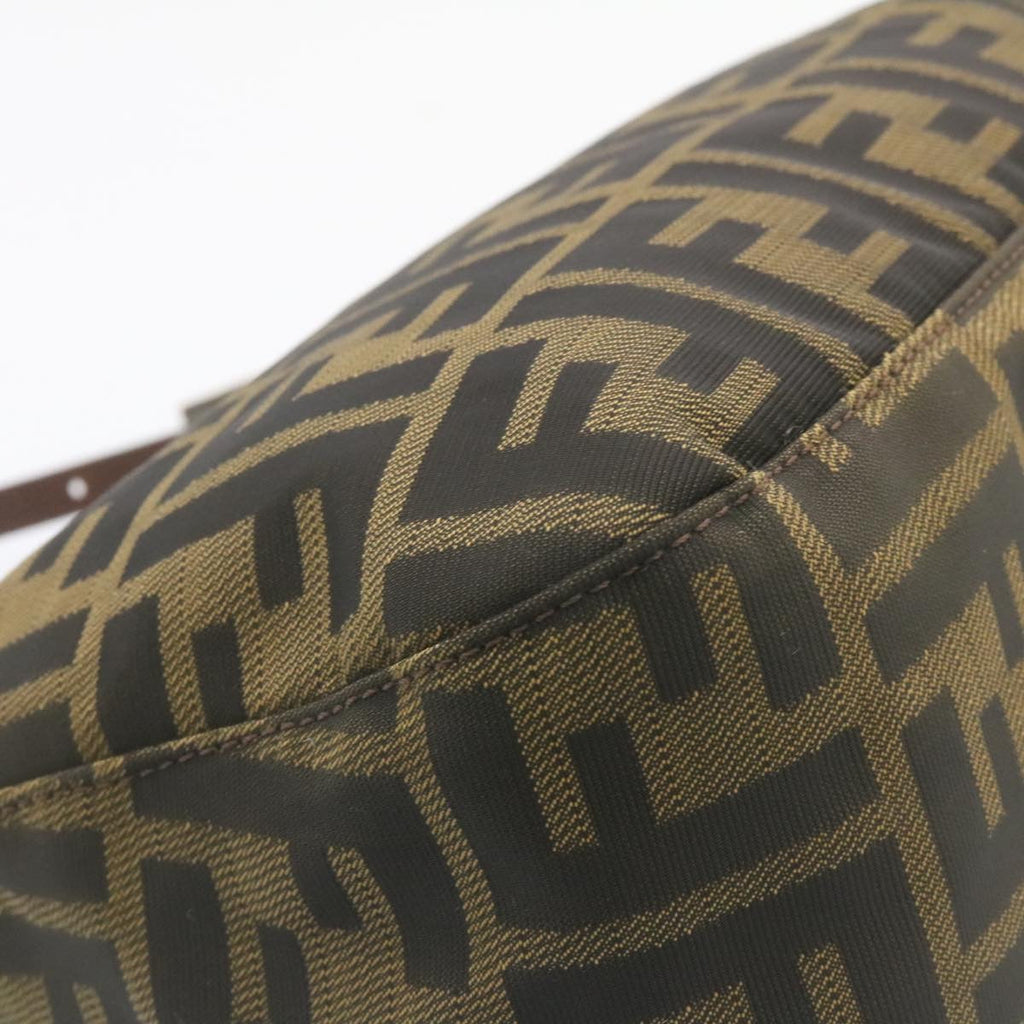 FENDI Zucca Canvas Tote Bag Black Brown am1921g