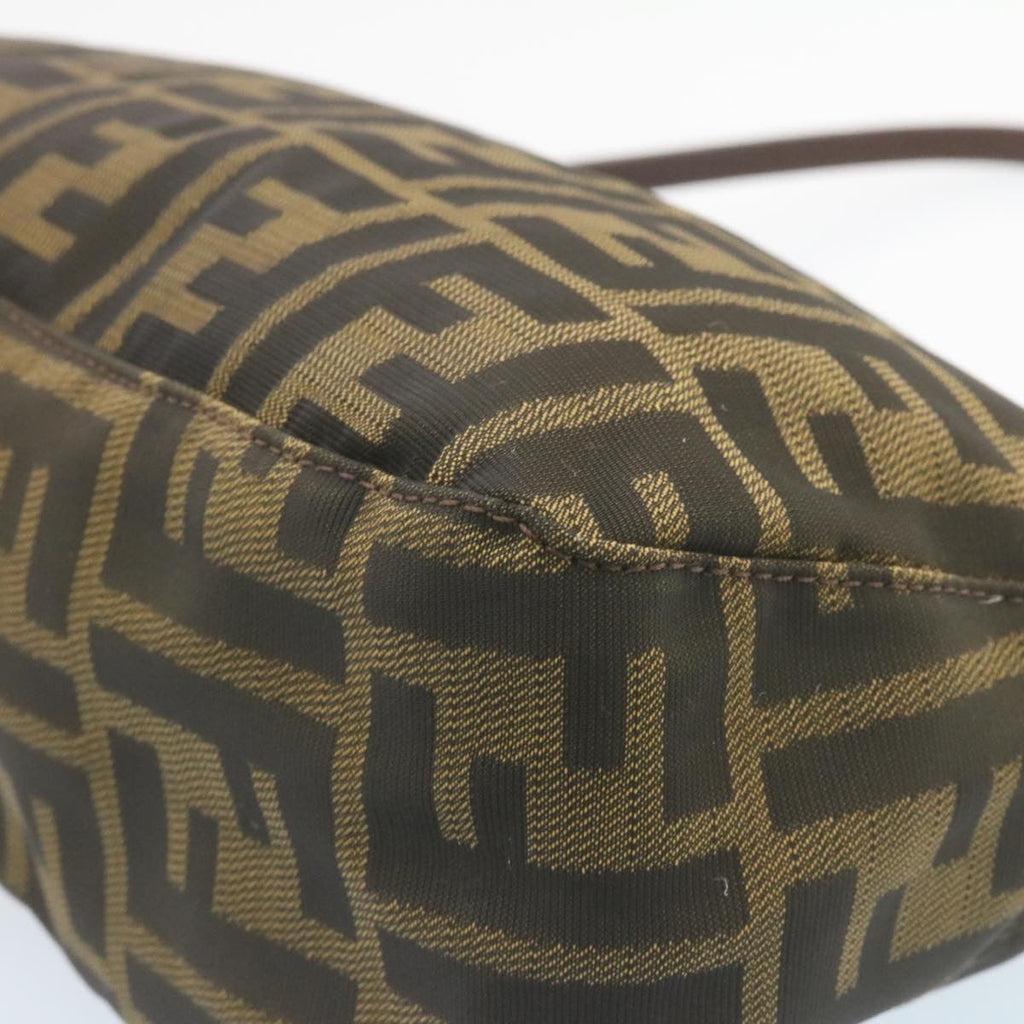 FENDI Zucca Canvas Tote Bag Black Brown am1921g