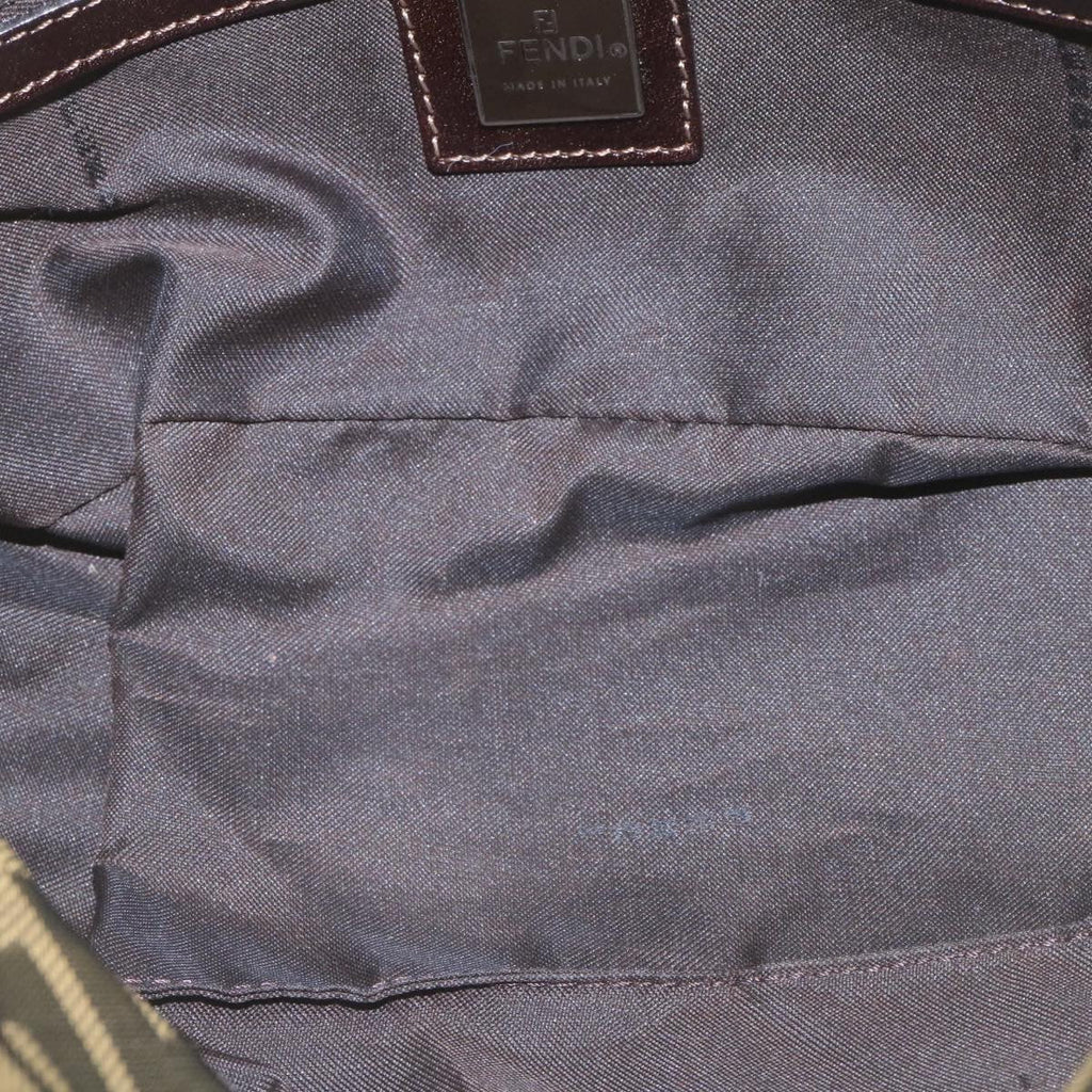 FENDI Zucca Canvas Tote Bag Black Brown am1921g