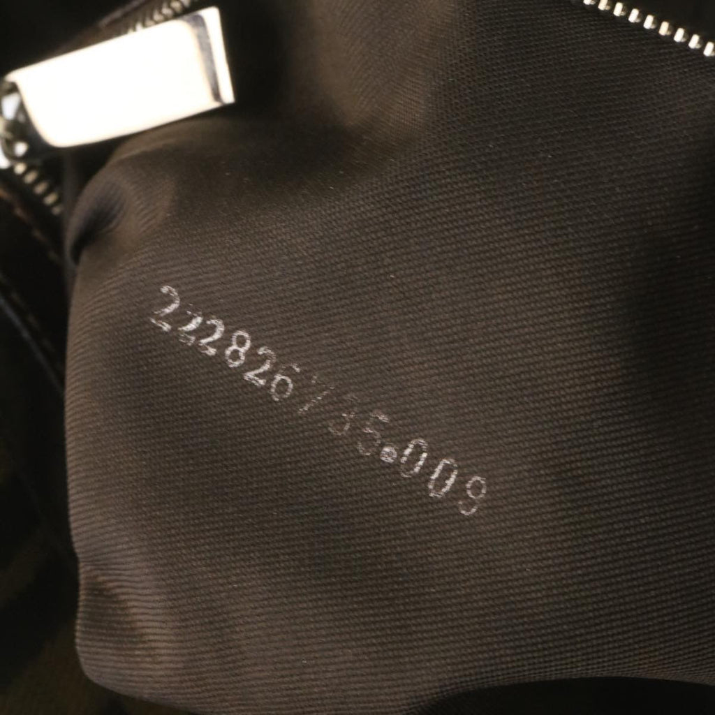 FENDI Zucca Canvas Tote Bag Black Brown am1921g