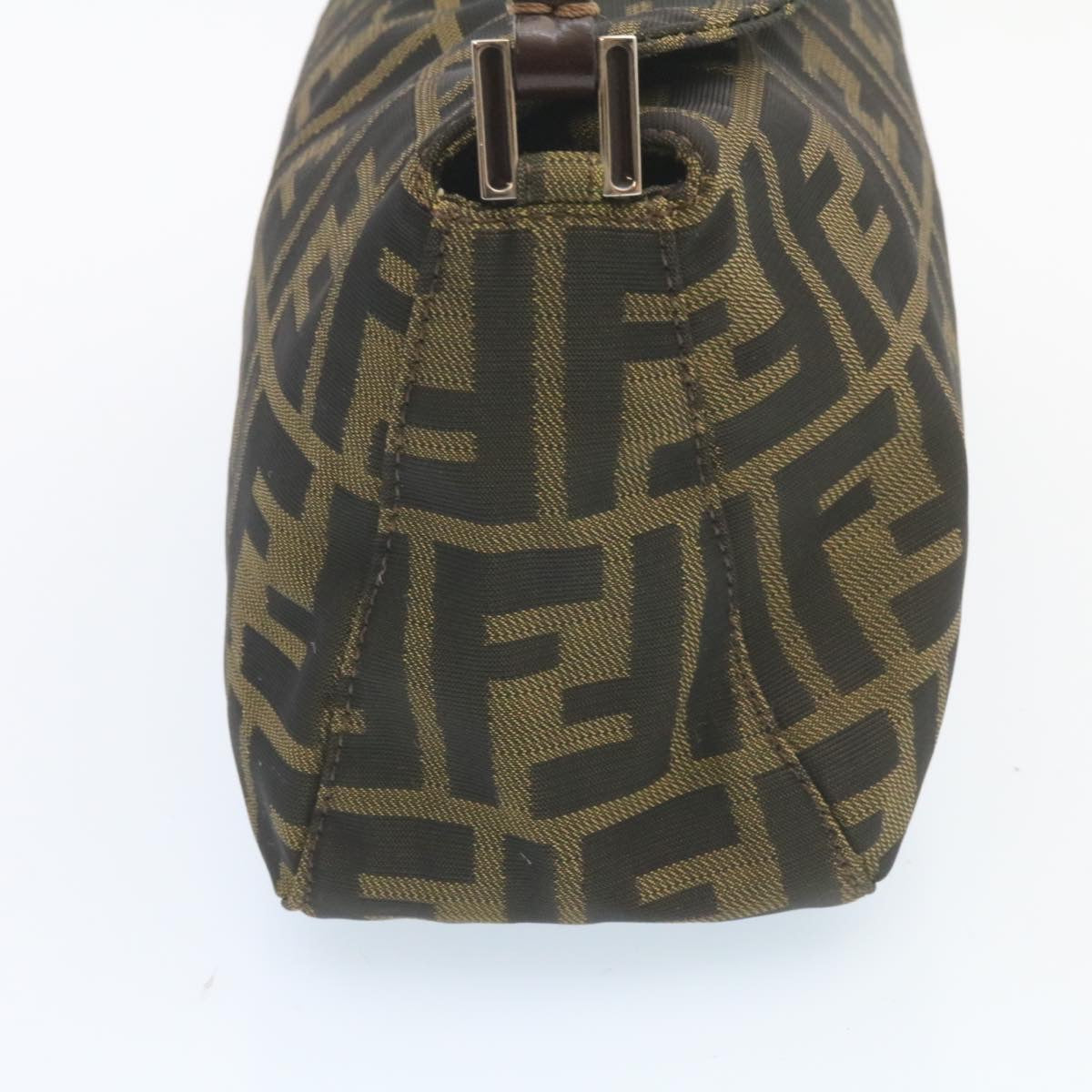 FENDI Zucca Canvas Tote Bag Black Brown am1921g