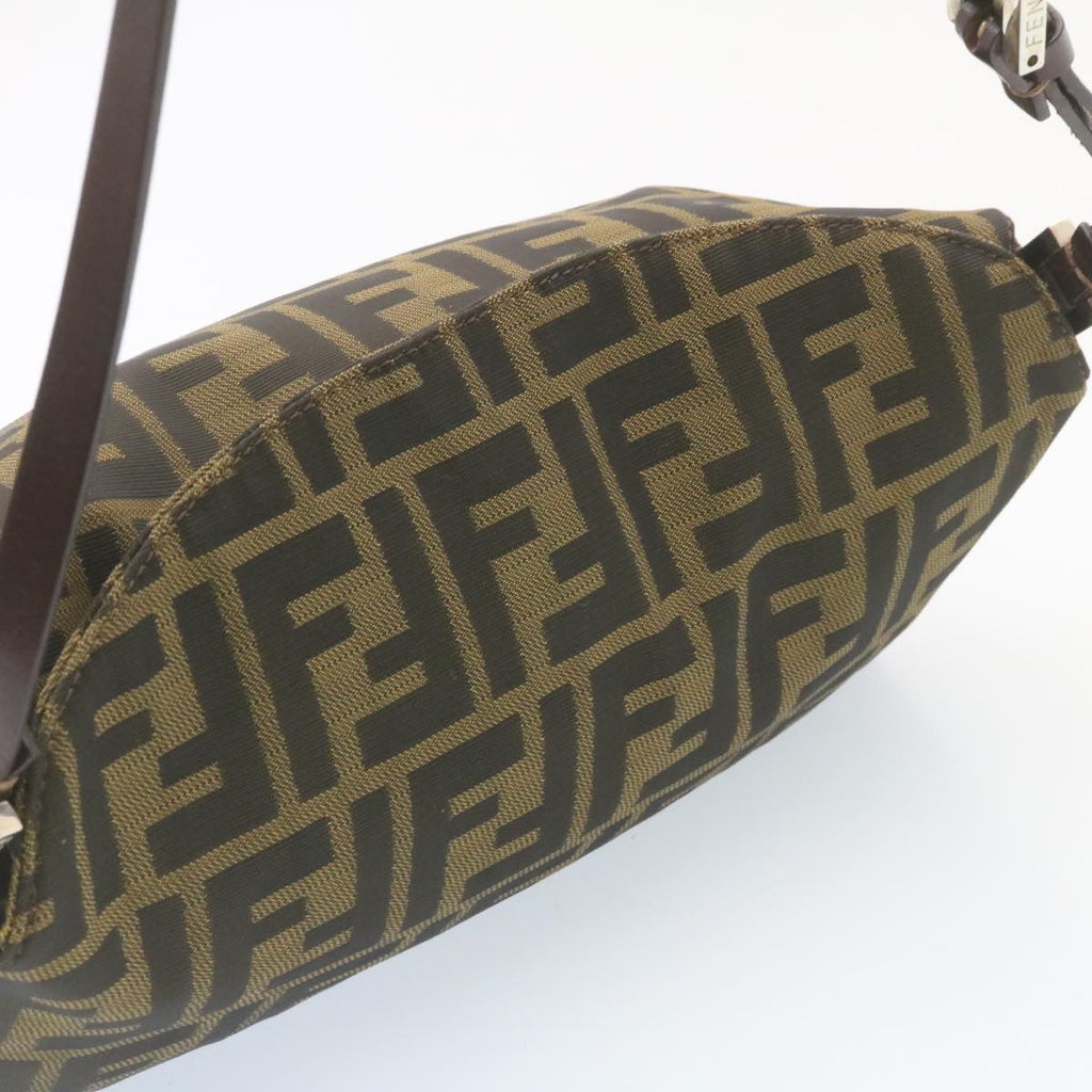 FENDI Zucca Canvas Tote Bag Black Brown am1921g