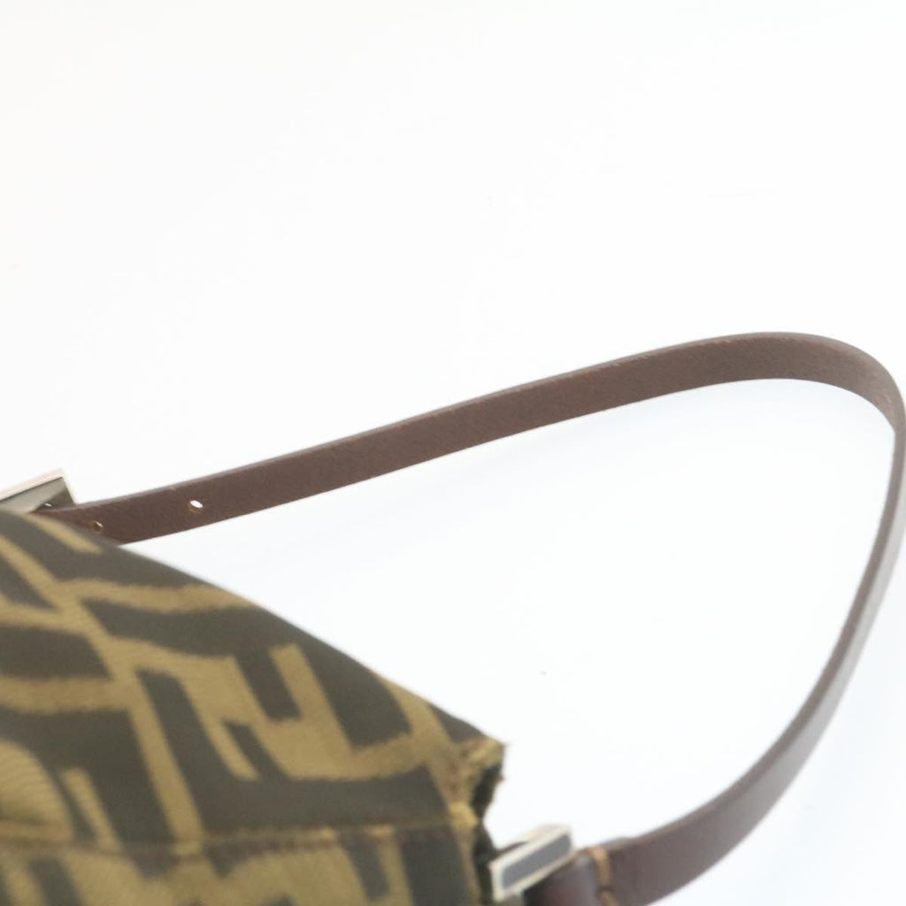 FENDI Zucca Canvas Tote Bag Black Brown am1921g