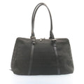 FENDI Zucchino Canvas Hand Bag Canvas Black am2016g