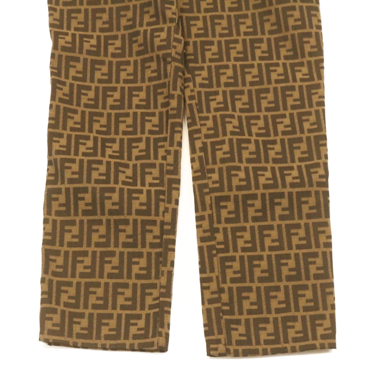 FENDI Zucca Pants Brown Black am2062g