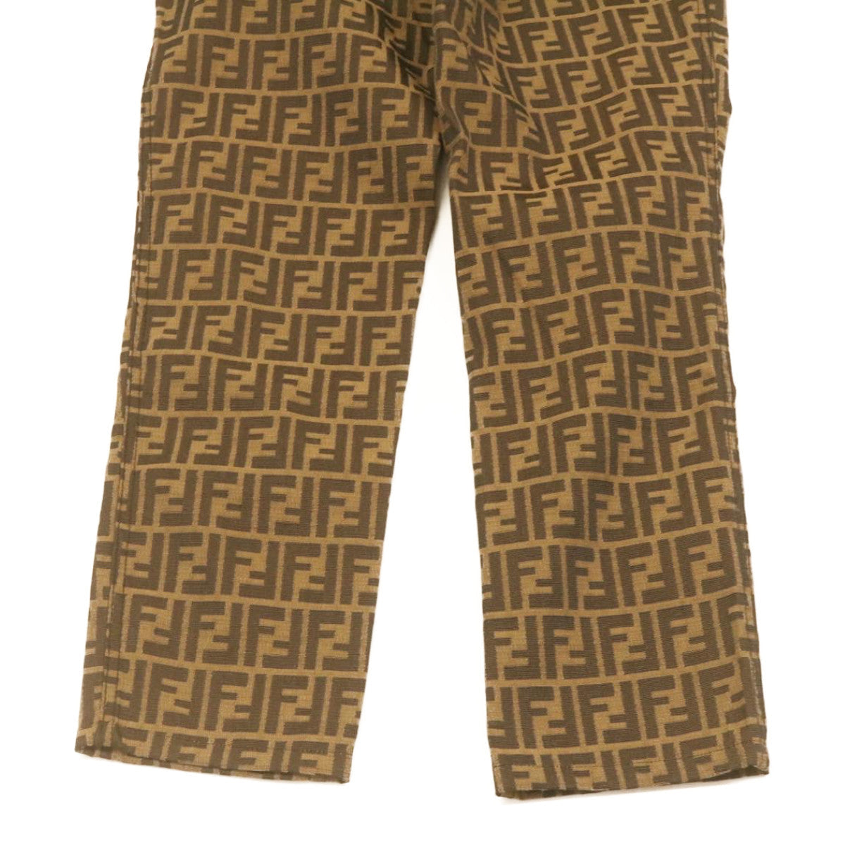 FENDI Zucca Pants Brown Black am2062g
