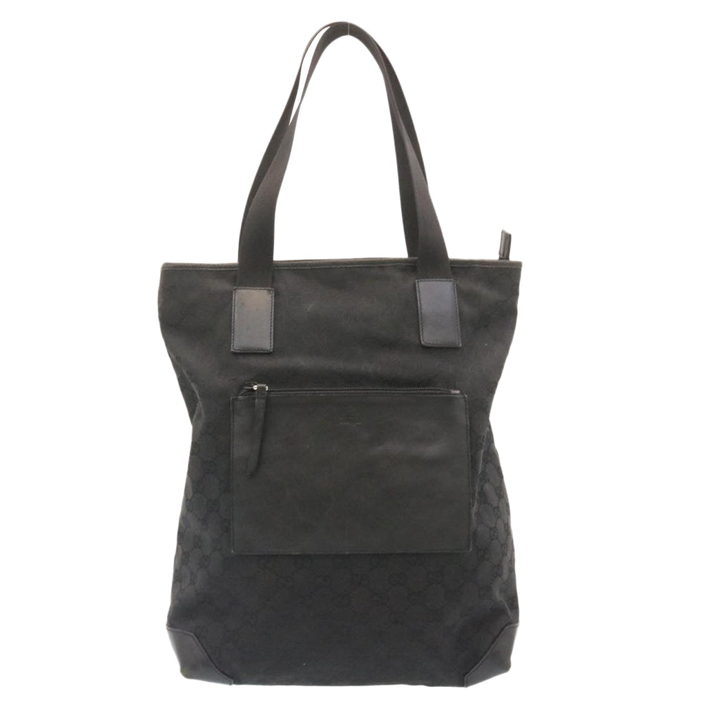 GUCCI GG Canvas Tote Bag Black am2078g