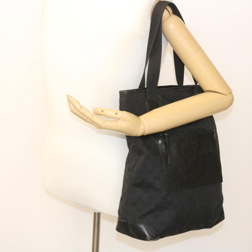 GUCCI GG Canvas Tote Bag Black am2078g