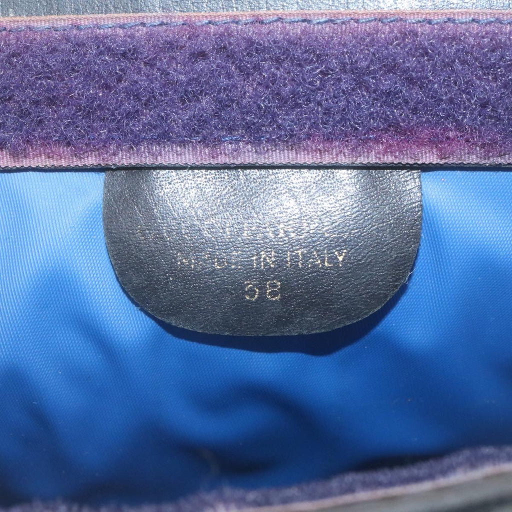 GUCCI Sherry Line GG Canvas Clutch Bag Navy Red am2201g