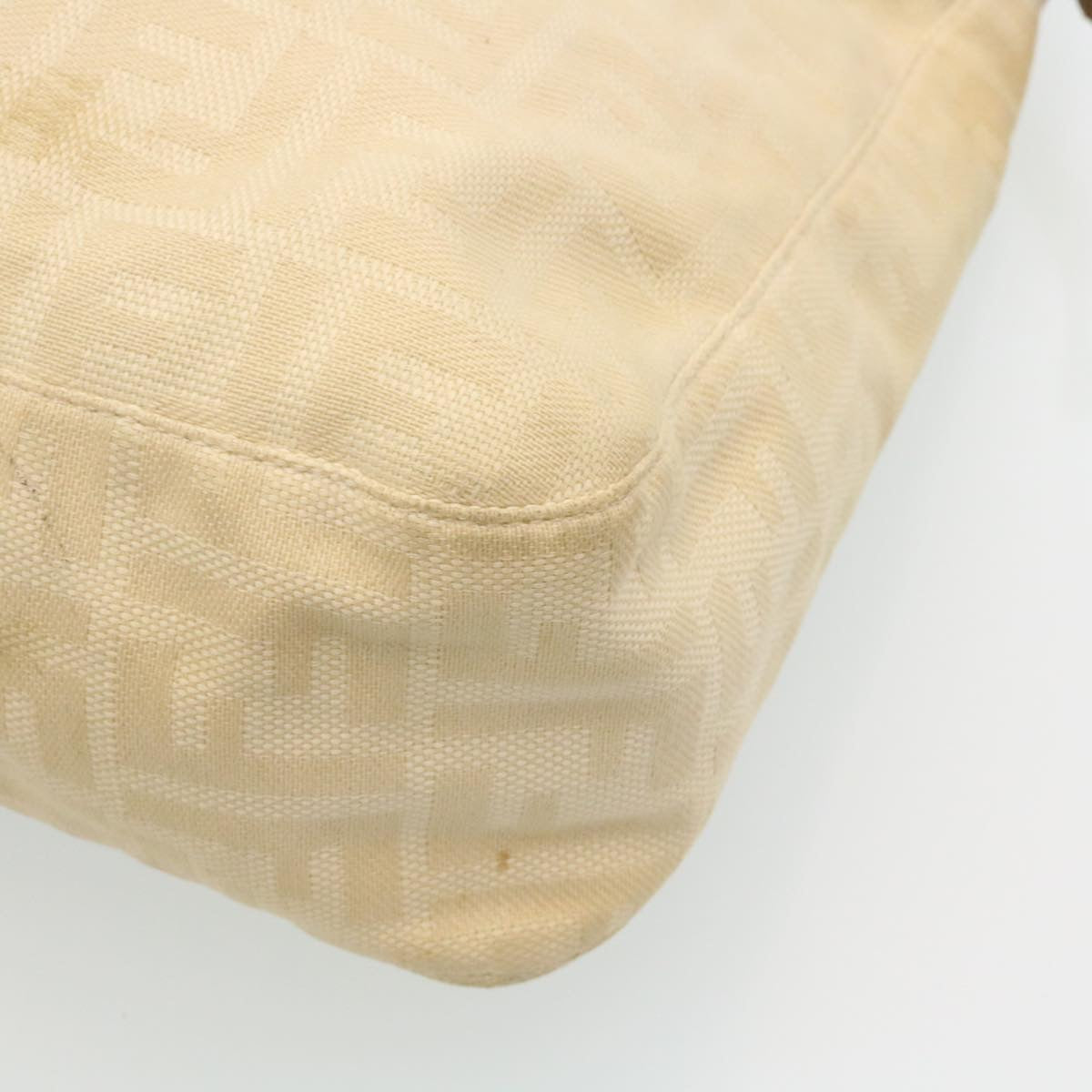 FENDI Zucca Canvas Mamma Baguette Shoulder Bag Beige am2225g