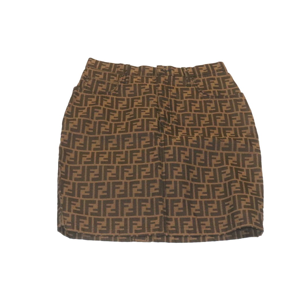 FENDI Zucca skirt Brown Black am2276g