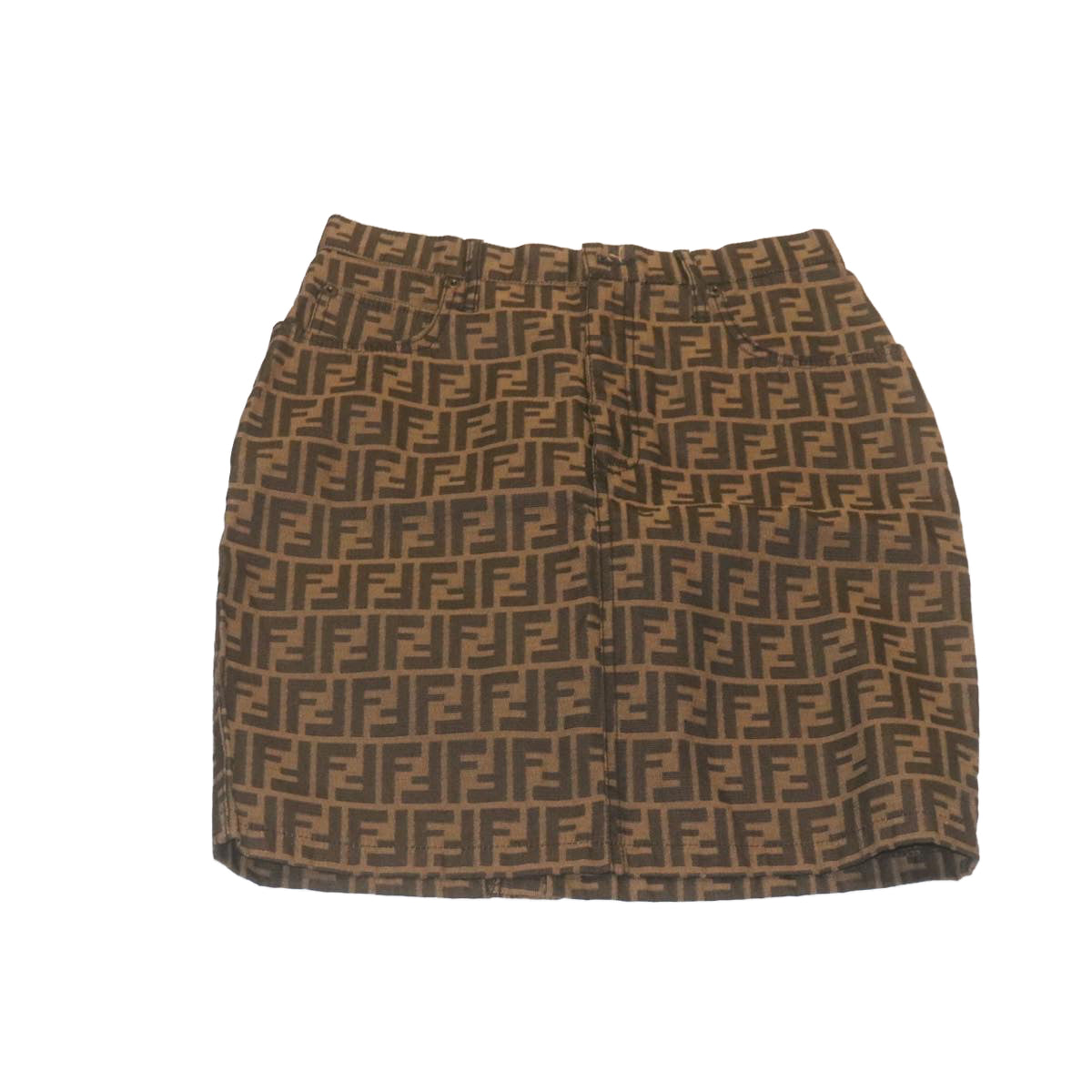FENDI Zucca skirt Brown Black am2276g