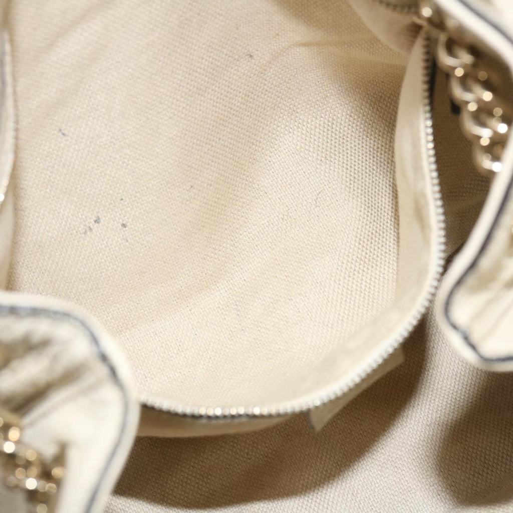 GUCCI Interlocking Chain Tote Bag Leather White am2354g
