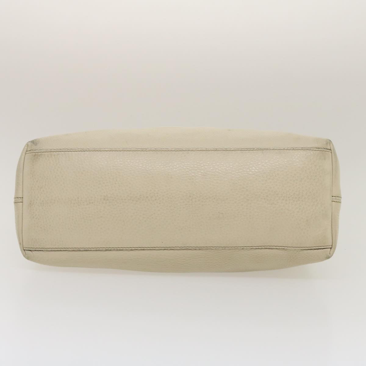 GUCCI Interlocking Chain Tote Bag Leather White am2354g