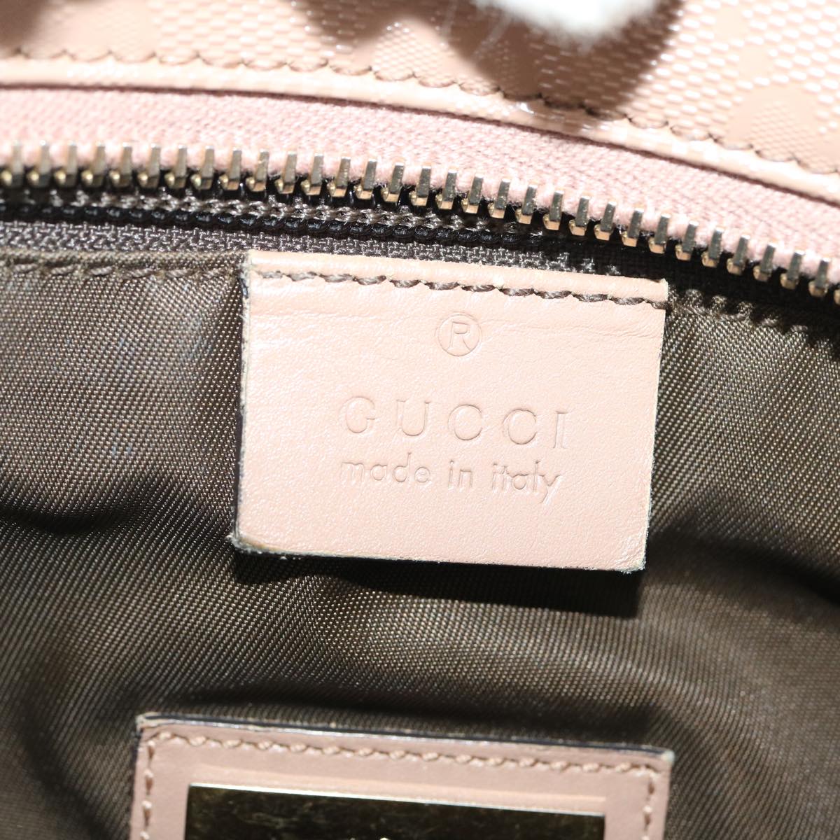 GUCCI GG Canvas Tote Bag PVC Leather Beige am2355g