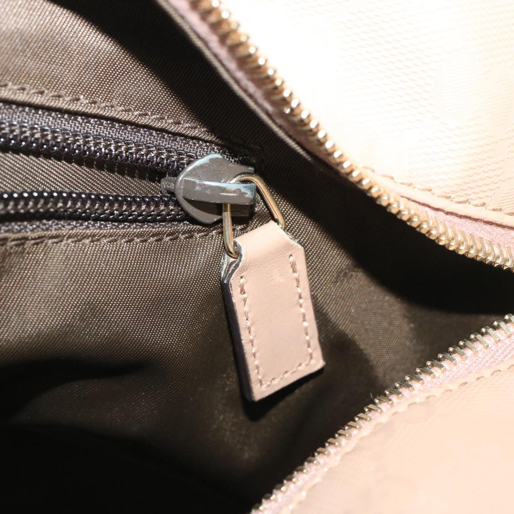 GUCCI GG Canvas Tote Bag PVC Leather Beige am2355g