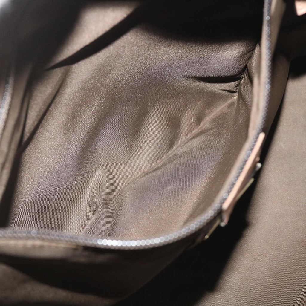 GUCCI GG Canvas Tote Bag PVC Leather Beige am2355g