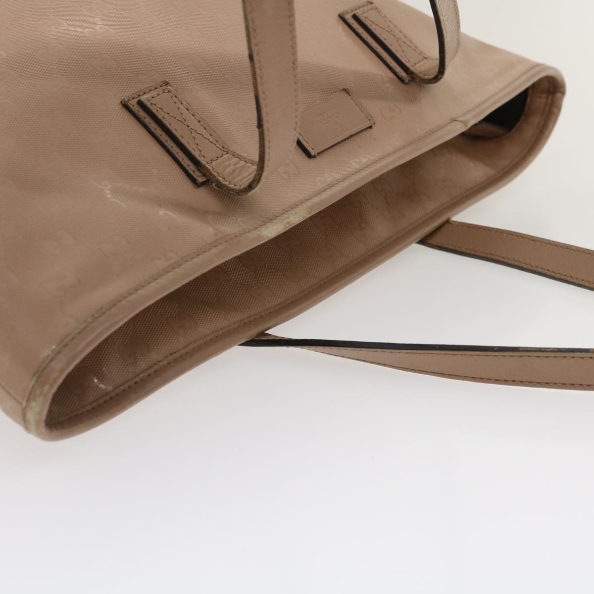 GUCCI GG Canvas Tote Bag PVC Leather Beige am2355g