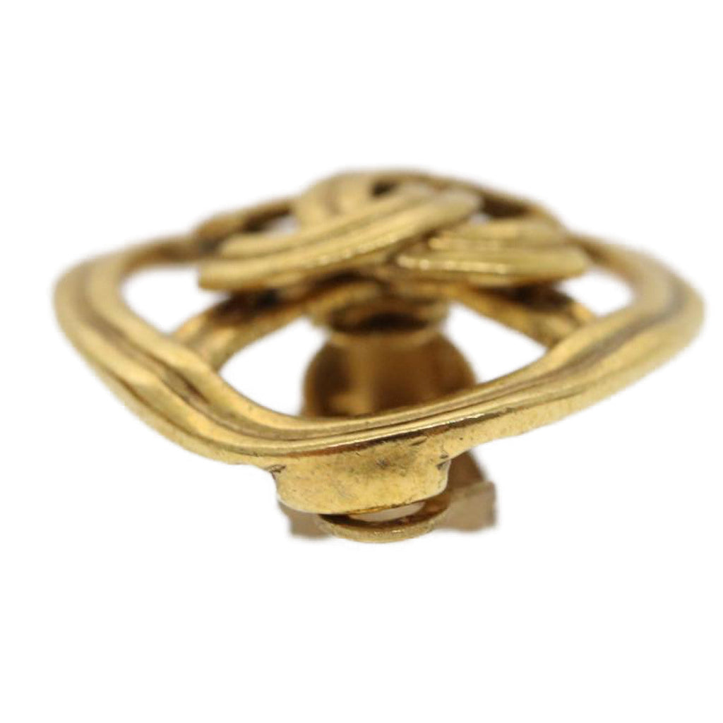CHANEL COCO Mark Clip-on Earring Gold Tone CC am2421gA