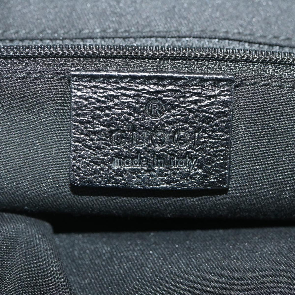 GUCCI Web Sherry Line GG Canvas Hand Bag Black Red Green am2453g