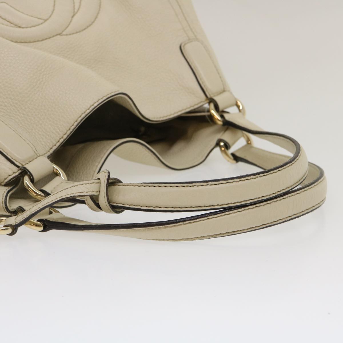 GUCCI Soho Fringe Tote Bag White am2471g