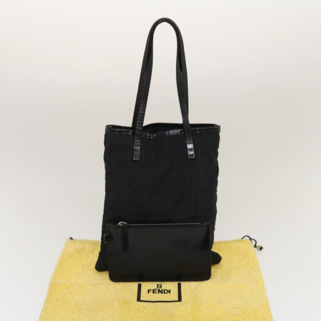 FENDI Zucca Canvas Hand Bag Black am2474g