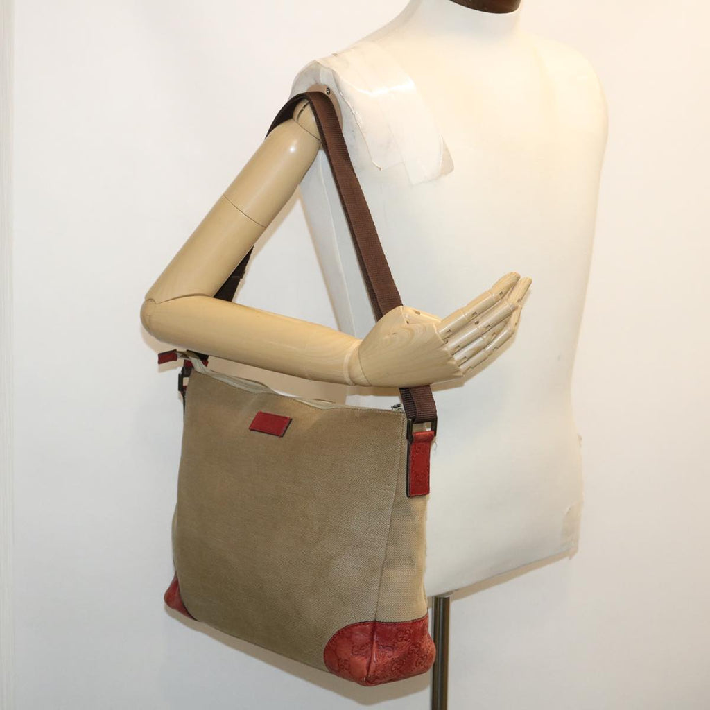 GUCCI GG Canvas Shoulder Bag 3Set Beige am2482g