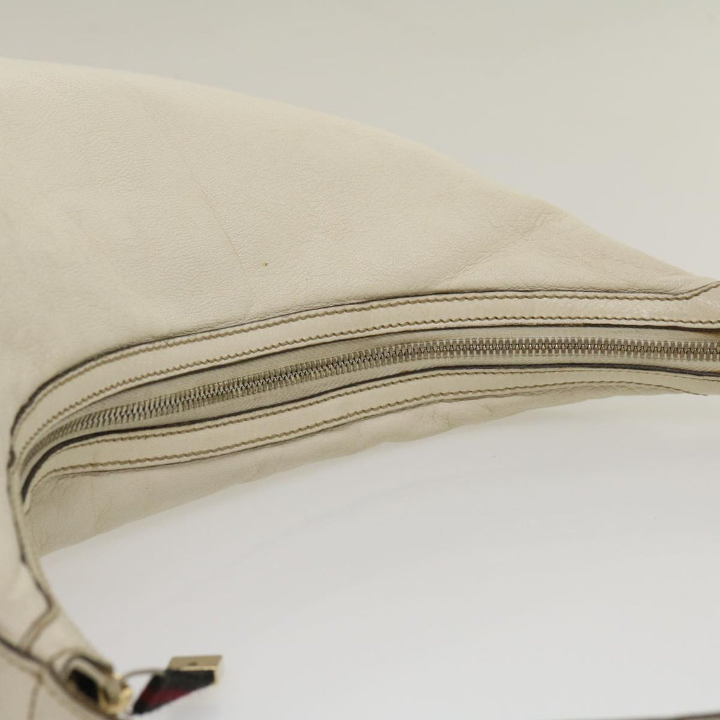 GUCCI Shoulder Bag Leather White am2557g