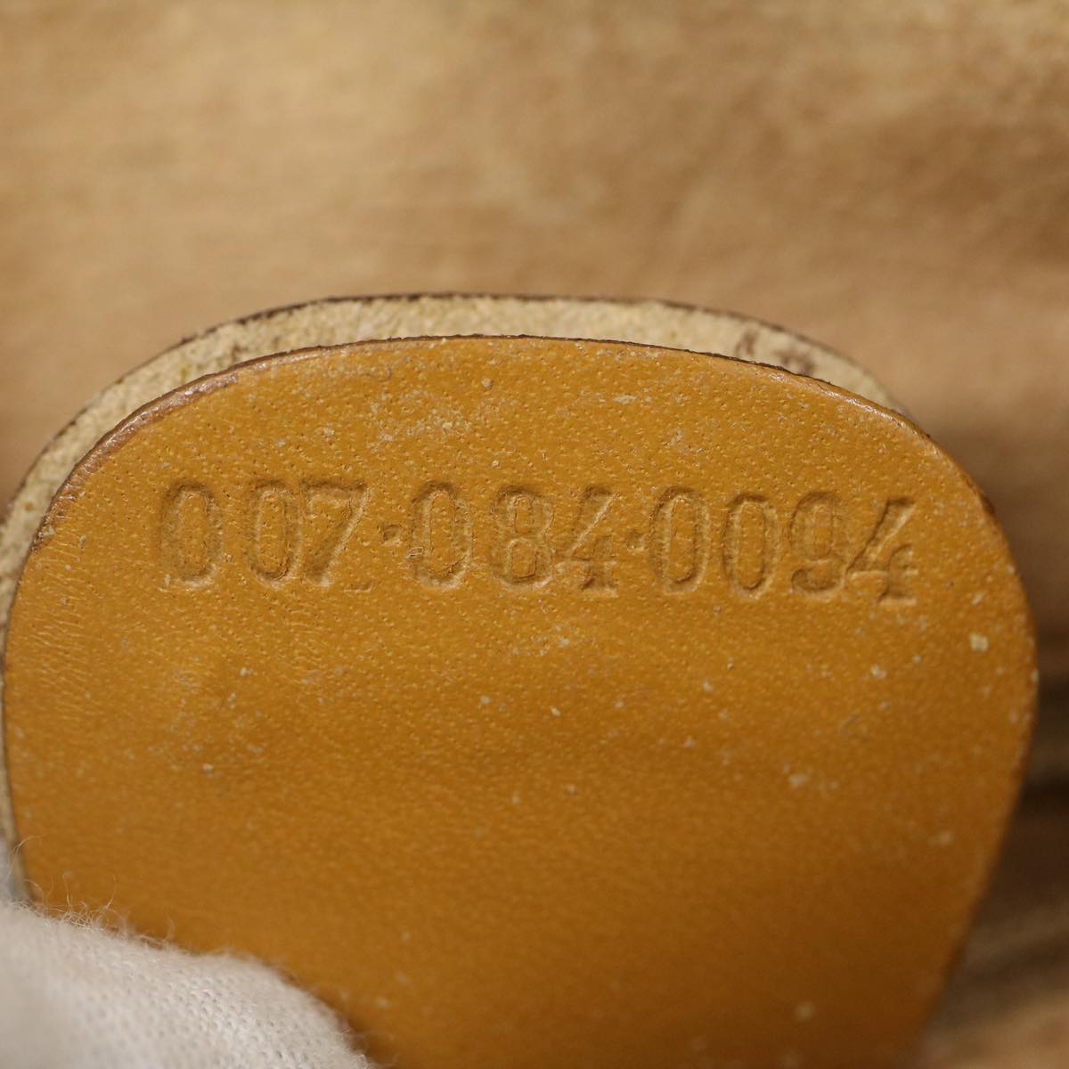 GUCCI Micro GG Canvas Shoulder Bag PVC Leather Beige Brown am2614g