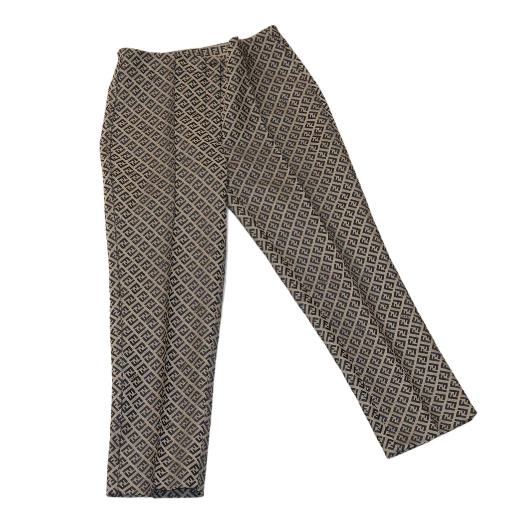 FENDI Zucchino Canvas Pants Navy am2654g