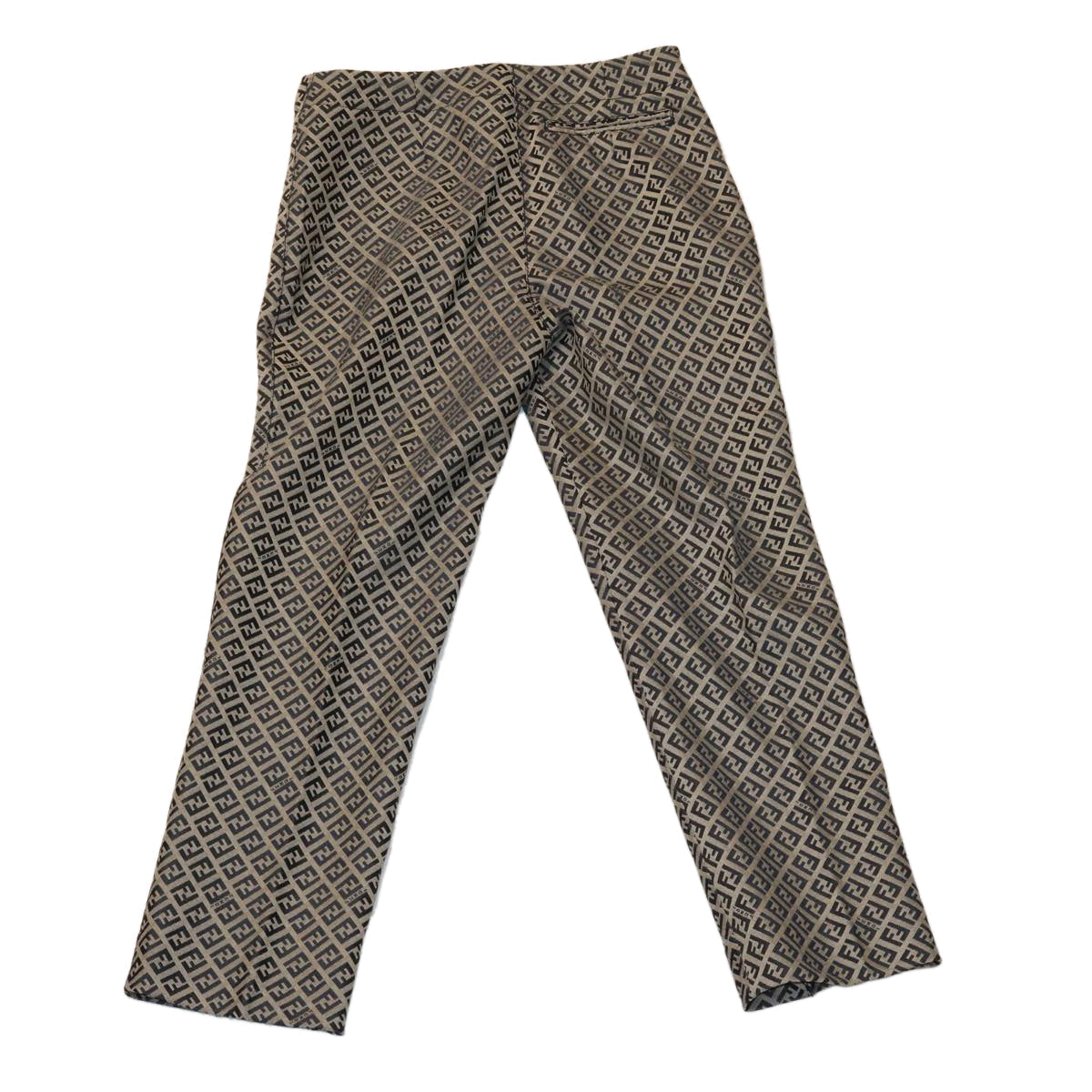 FENDI Zucchino Canvas Pants Navy am2654g
