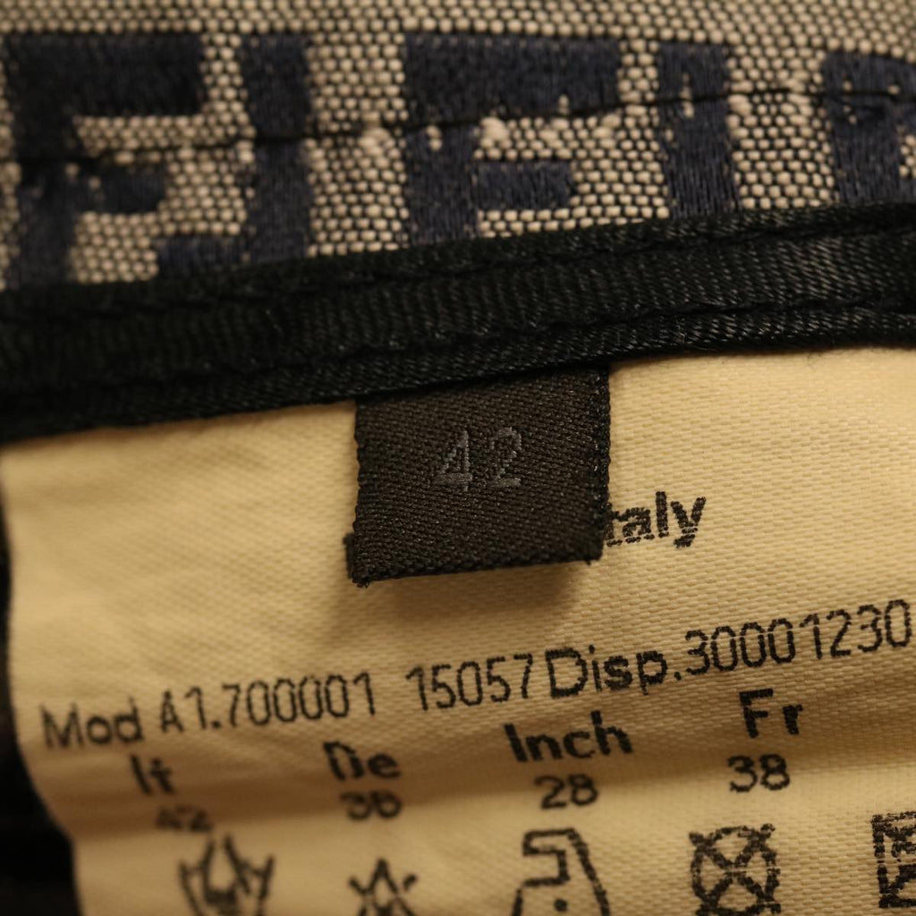 FENDI Zucchino Canvas Pants Navy am2654g