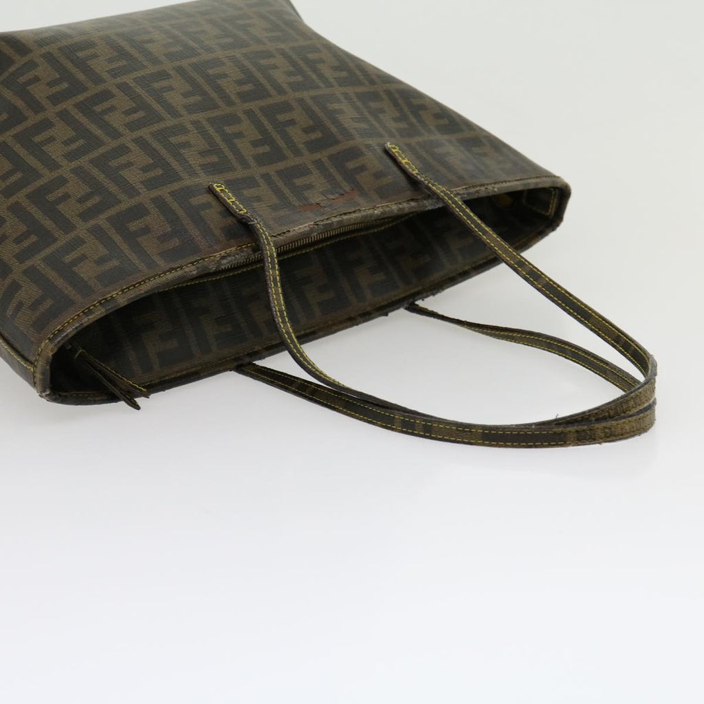 FENDI Zucca Canvas Shoulder Bag 2Set Black Brown am2696g