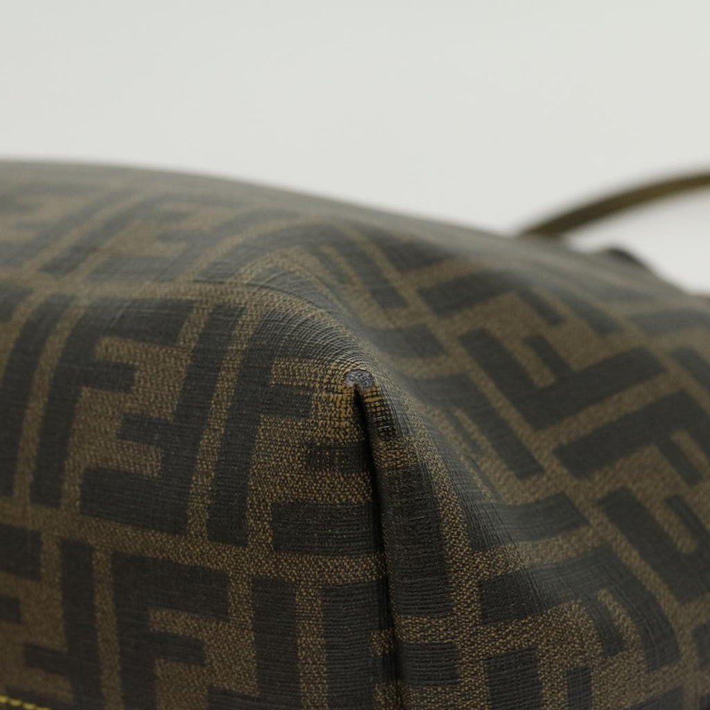 FENDI Zucca Canvas Shoulder Bag 2Set Black Brown am2696g