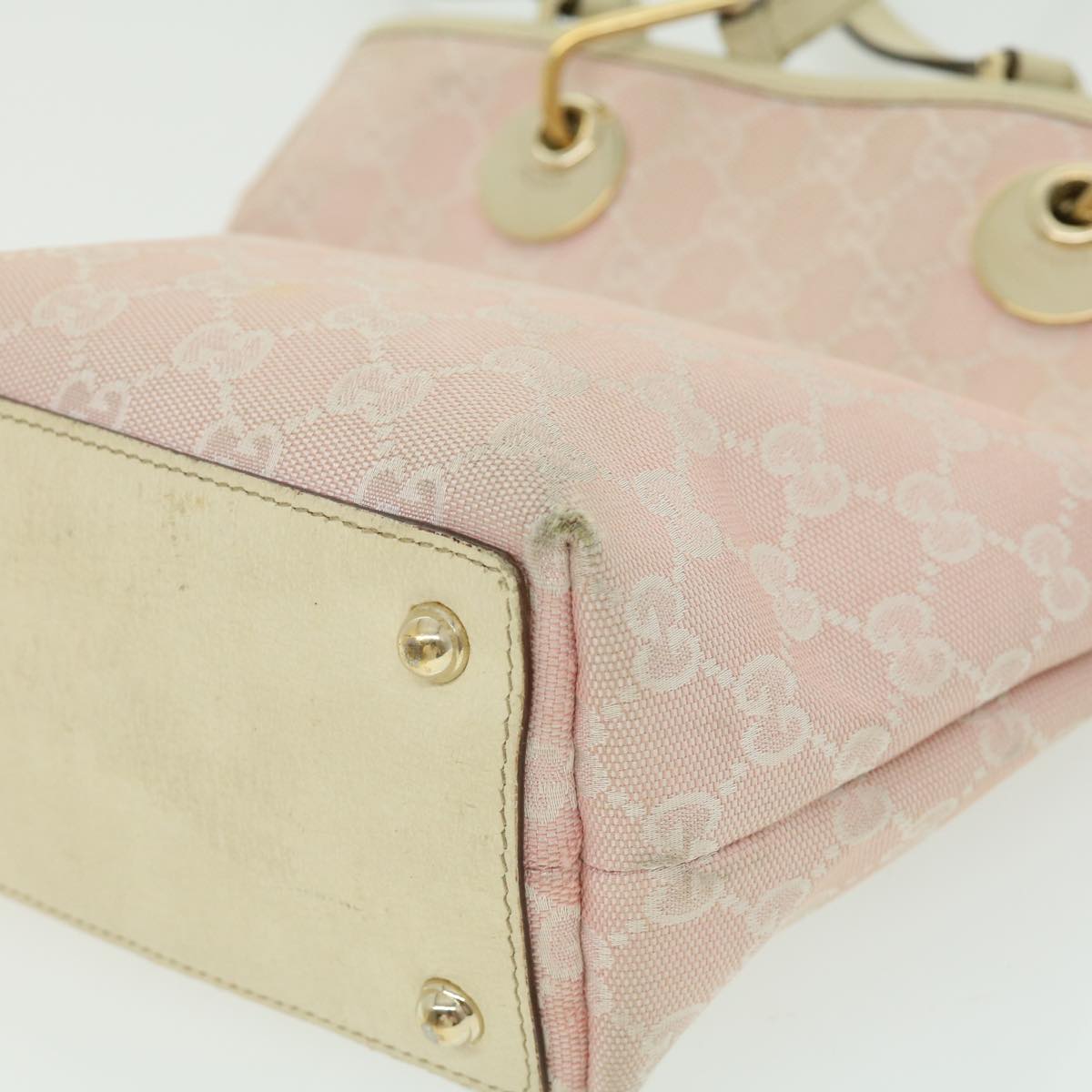 GUCCI GG Canvas Tote Bag Pink am2713g