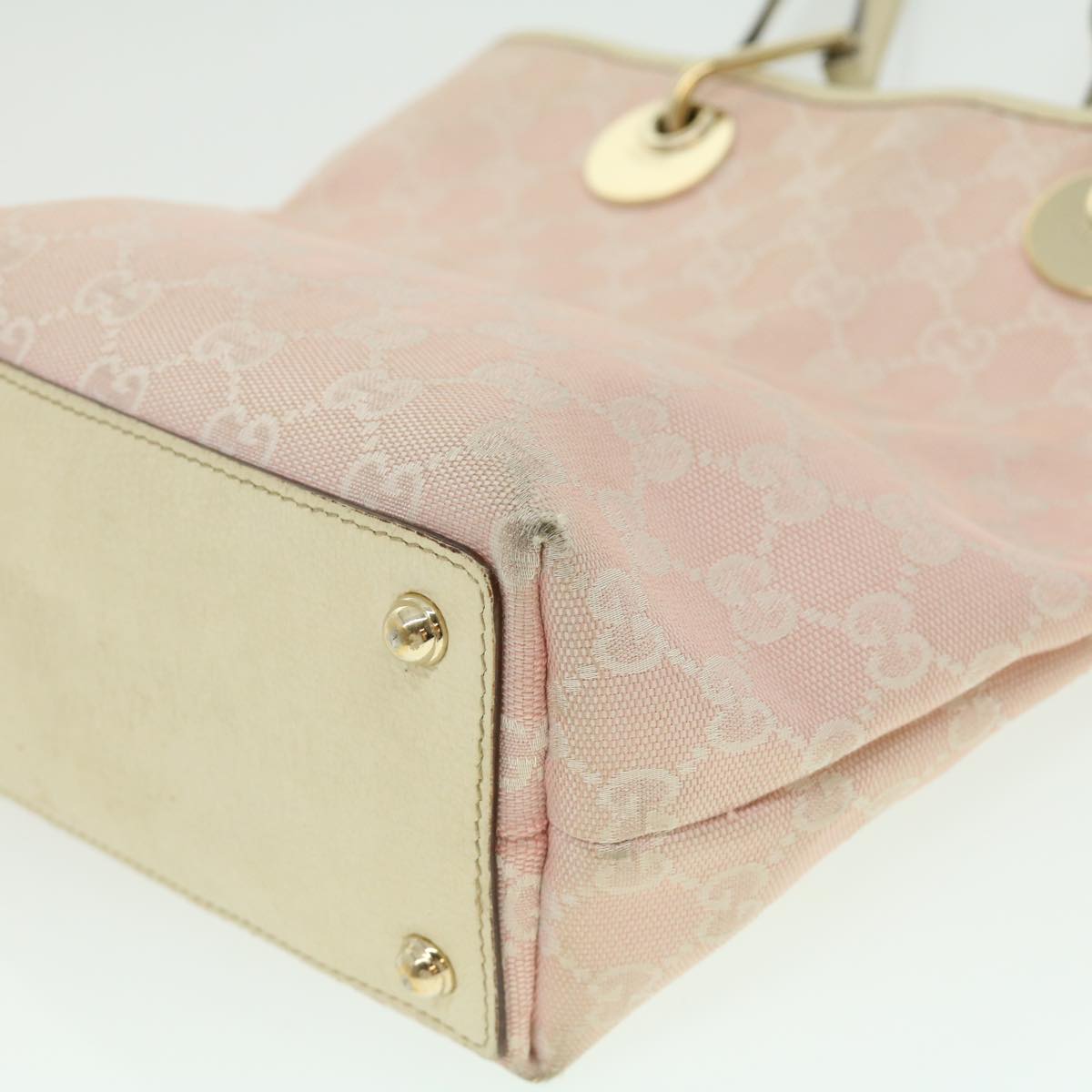GUCCI GG Canvas Tote Bag Pink am2713g